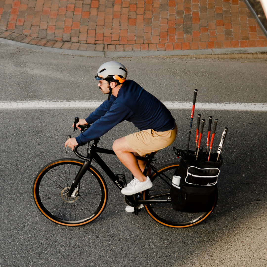 lowercase golf backpack