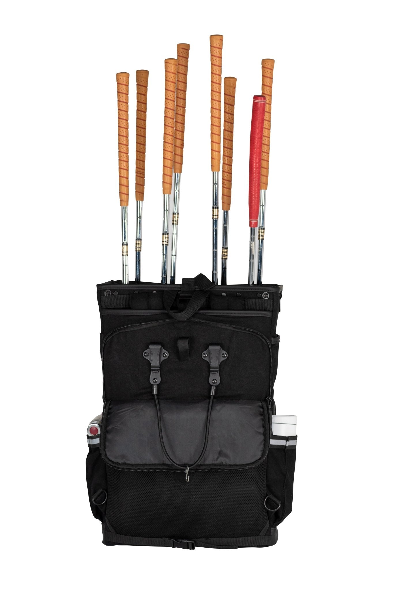 the lowercase golf backpack and pannier bag