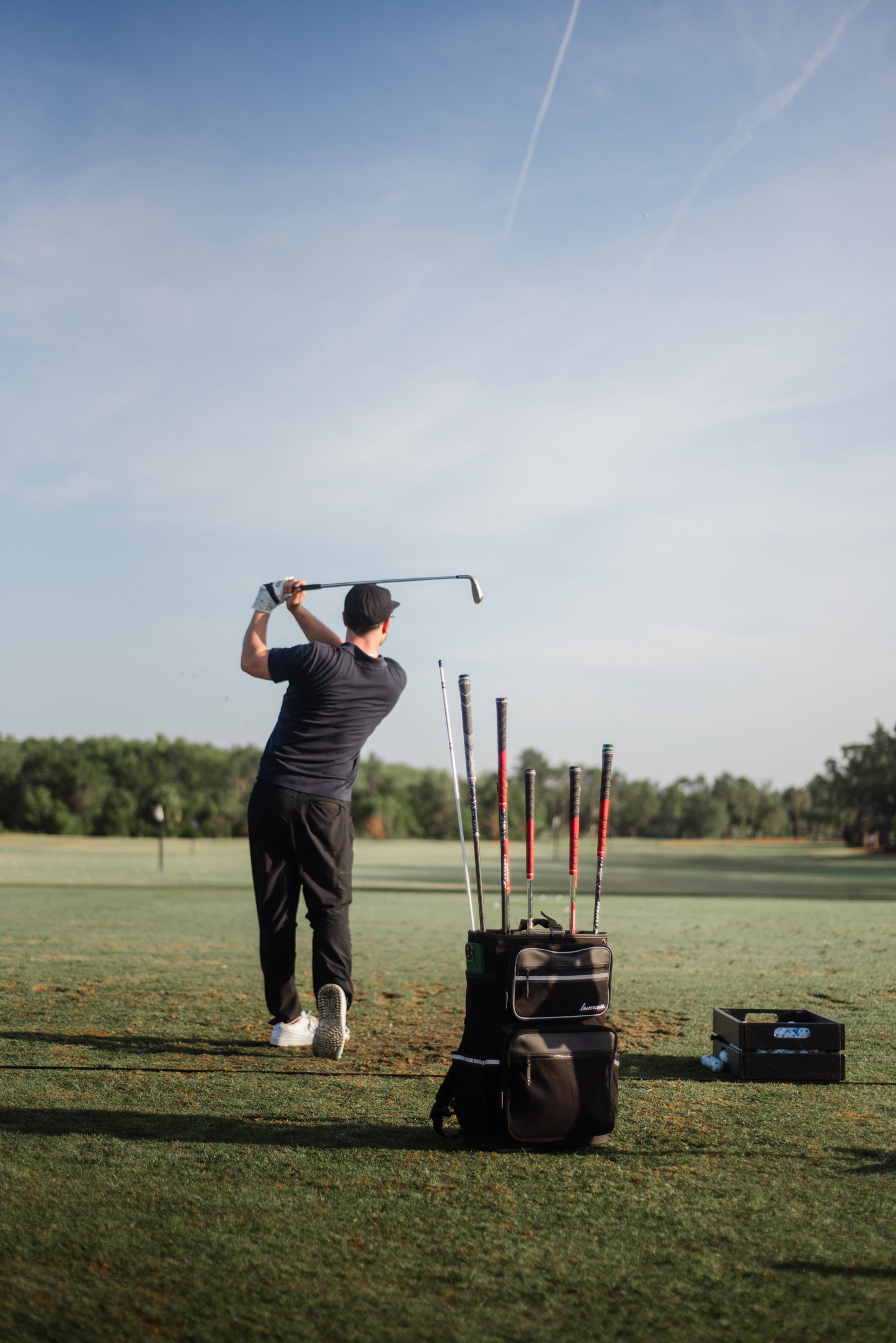 lowercase golf backpack