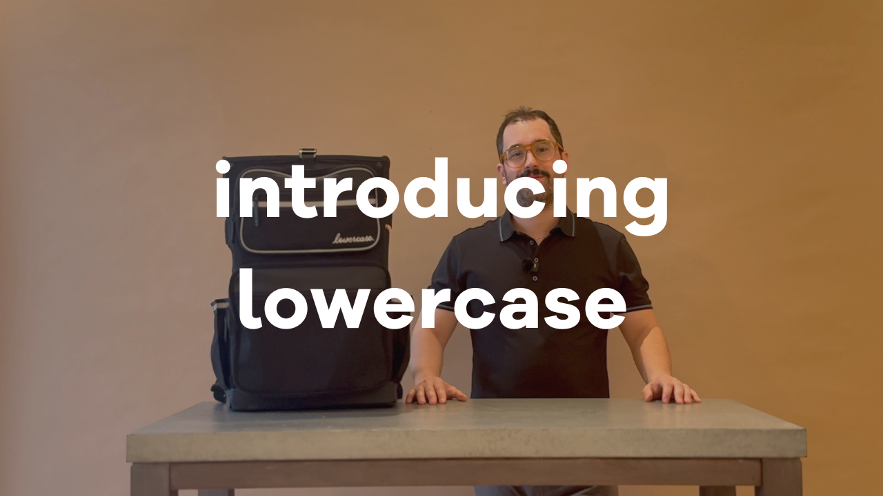 Load video: lowercase golf bag